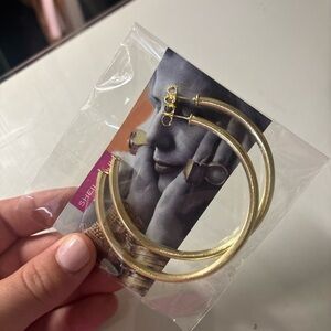 SHEILA FAJL Gold Hoop Earrings